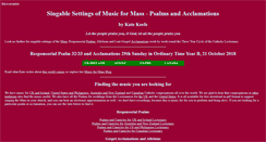 Desktop Screenshot of musicformass.co.uk